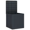 vidaXL Storage Box Anthracite 21.65 x 20.87 x 22.44 in Polypropylene