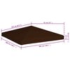 vidaXL Gazebo Top Cover 9.1 oz/yd² 9.8'x9.8' Brown