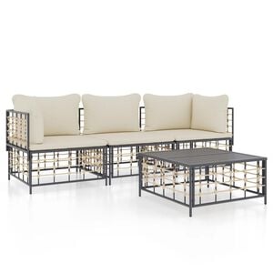 vidaXL Garden Lounge Set Gray