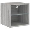 vidaXL TV Wall Cabinet Grey Sonoma Engineered wood