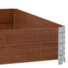 vidaXL Garden Planter Brown Solid pine wood 39.4 x 39.4 x 8.5 in