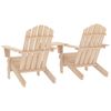 vidaXL Garden Chair Natural Wood Solid fir wood Standard Ergonomic