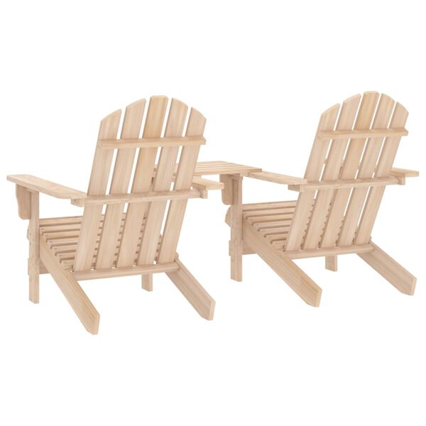 vidaXL Garden Chair Natural Wood Solid fir wood Standard Ergonomic