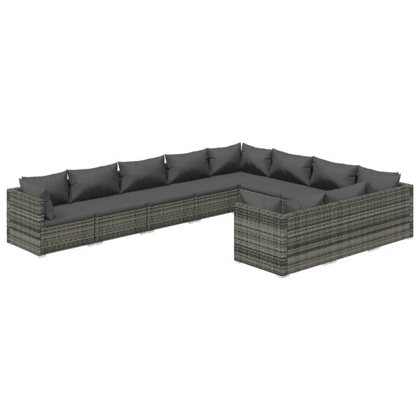 vidaXL Garden Lounge Set Grey
