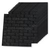 vidaXL Wallpaper Set of 10 Black PE Foam Medium Pattern Wallpaper