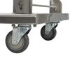 vidaXL Platform Wagon Silver 32.3x20.9x33.9" Stainless Steel