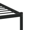 vidaXL Bed Frame Brown Oak Steel and engineered wood Single Bed Frame