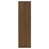 vidaXL Mirror Cabinet Brown Oak Engineered Wood, Acrylic Standard
