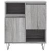 vidaXL Sideboard Grey Sonoma Engineered wood, Iron Medium Sideboard