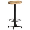 vidaXL Bar Stool Set of 2 Natural Wood, Black