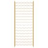 vidaXL Wine Rack for 96 Bottles Gold Metal