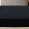 vidaXL Jersey Fitted Sheet Set of 2 Black 100% Cotton 35.4 x 78.7 in