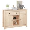 vidaXL Sideboard Natural Pine Solid pine wood Medium Sideboard
