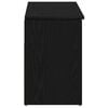 vidaXL Shoe Bench Black Oak Engineered Wood Medium Shoe Bench