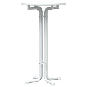 vidaXL Dining Table White Engineered wood, Powder-coated steel