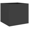 vidaXL Planter Black Cold-rolled steel Small Decorative Inlays Planter