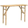 vidaXL Console Table Natural Bamboo Medium Decorative Inlays