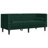 vidaXL Chesterfield Sofa Set Dark green