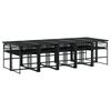 vidaXL Garden Dining Set Black