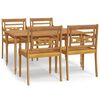vidaXL Garden Dining Set Natural Wood Solid Teak Wood Large Durable