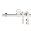 vidaXL Sliding Door Hardware Kit 144.1 " Stainless Steel Silver
