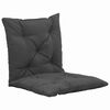 vidaXL Swing Chair Cushions 2 pcs Anthracite 19.7" Fabric