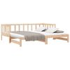 vidaXL Pull-out Day Bed without Mattress 2x(80x200)cm