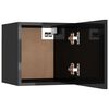 vidaXL Bedside Cabinet High gloss black Engineered wood