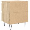 vidaXL Bedside Cabinet Sonoma oak Engineered wood Bedside Cabinet