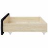 vidaXL Bed Drawer Black