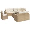 vidaXL Garden Sofa Set Beige and Cream White