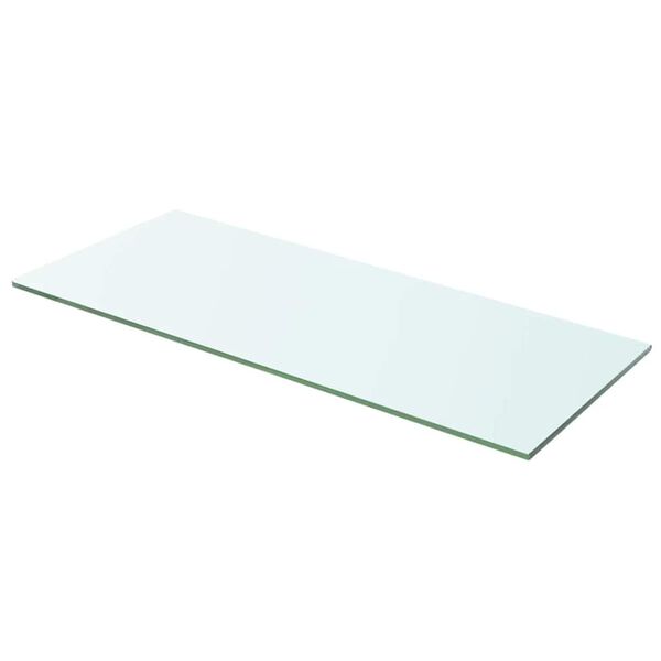 vidaXL Glass Panel Clear Tempered Glass 23.6 x 7.9 in Glass Shelf