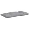 vidaXL Pallet Cushion Set of 2 Grey 100% polyester 43.3 x 22.8 x 3.9 in