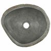 vidaXL Basin Light gray (38-45) x (30-35) x 15 cm River stone