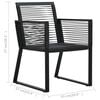 vidaXL Outdoor Chair Set of 2 Minimalistic Garden Chairs Rectangular