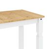 vidaXL Dining Table White Solid pine wood 44.1 x 23.6 x 29.5 in Durable