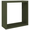 vidaXL Firewood Rack Green 39.4x15.7x39.4" Steel
