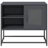 vidaXL TV Cabinet Anthracite Cold-Rolled Steel Medium TV Cabinet