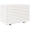vidaXL Garden Planter White Solid Pine Wood Medium Garden Planter