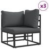 vidaXL Garden Sofa Set with Cushion 5 pcs
