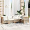 vidaXL Garden Sofa Set Beige