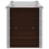 vidaXL Raised Bed Brown Galvanized steel 63x15.7x17.7 in