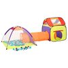 vidaXL Play Tent Multicolor Polyester, Steel, PE Colorful Play Tent