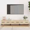 vidaXL TV Cabinet Sonoma oak Engineered wood, iron 59.1 x 13.6 x 11.8 in