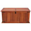 vidaXL Storage Chest Brown Solid acacia wood, MDF 31.1 x 13.4 x 12.6 in