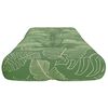 vidaXL Leaf Pattern Pallet Cushion Multicolored Polyester
