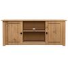 vidaXL TV Cabinet Natural Wood Solid Pine Wood Medium TV Cabinet