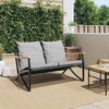 vidaXL Garden Bench Black, Anthracite