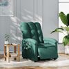 vidaXL Electric Massage Recliner Chair Dark Green