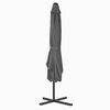 vidaXL Garden Parasol Anthracite Polyester fabric and steel pole